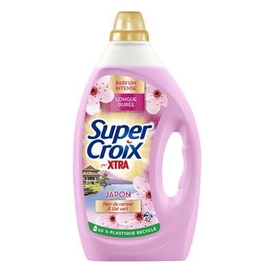 Super Croix Lessive liquide Japon Fleur de ceriser & Thé vert, 1,89L