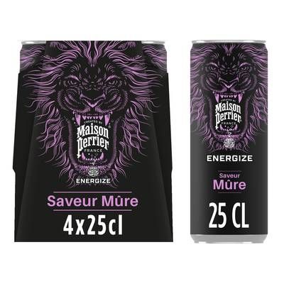 Maison Perrier Energize saveur Mûre, 4x25cl