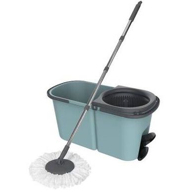 ACTUEL Balai à franges technique et essorage automatique, 1 balai  + 1 seau