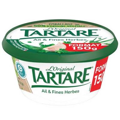 Tartare Fromage à tartiner Ail et Fines Herbes, 150g
