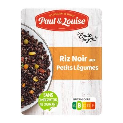Paul & Louise - Envie du Jour Riz Noir aux Petits Légumes, 180g