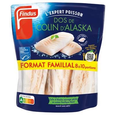 Findus Dos de colin d'Alaska sauvage MSC, 660g