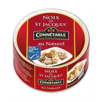 Connetable Noix de St Jacques au naturel MSC, 111g