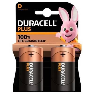 Duracell 2 Piles LR20 / D Alcaline Plus, 2  piles