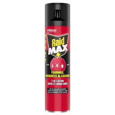 Raid Max Insecticidel 2en1 Fourmis Araignées et Cafards, 400ml