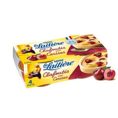 La laitière Clafoutis cerise, 4x85g
