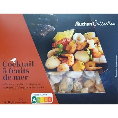 Auchan Collection Cocktail aux 5 fruits de mer, 400g