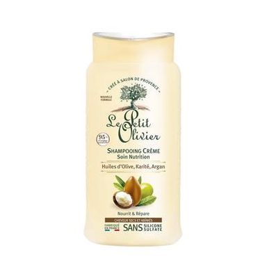 Le petit Olivier Shampooing Crème Soin Nutrition Huiles d'Olive, Karité, Argan, 250ml