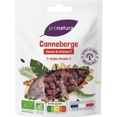 Pronatura Cranberries bio origine Canada, 125g