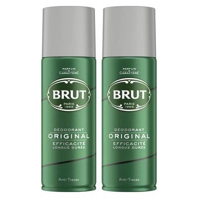 Brut Déodorant spray original, Lot de 2x200ml