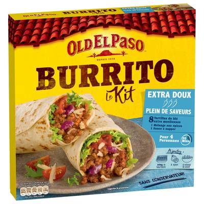 Old el Paso Kit pour Burritos recette douce, 491g
