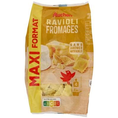 Auchan Ravioli aux Fromages, 600g