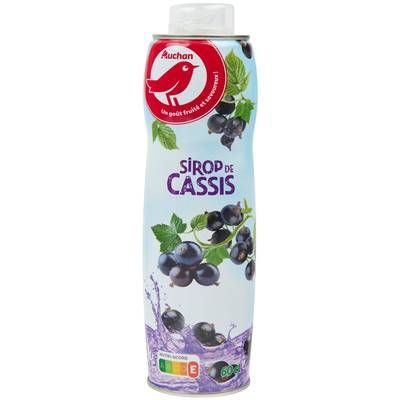 Auchan Sirop de cassis, 60cl