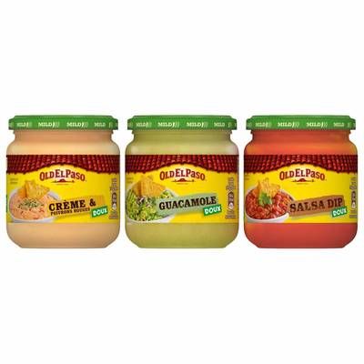 Old el Paso Trio Dips - Lot de 3 sauces apéritives à dipper, 575g