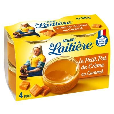 La laitière Petit Pot de Crème au Caramel, 4x100g