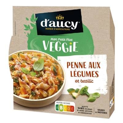 D'aucy Penne aux Légumes et Basilic Veggie, 300g