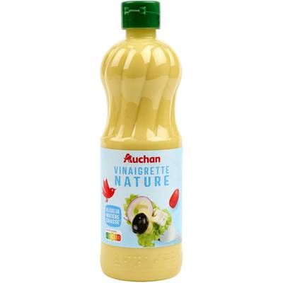 Auchan Vinaigrette allégée nature, 50cl