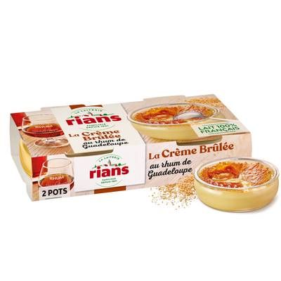 Rians Crème Brulée au Rhum, 2x100g
