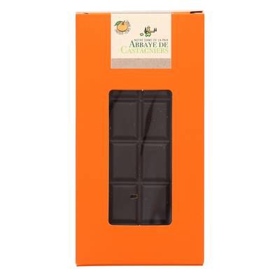 Abbaye Notre Dame de Castagniers Chocolat noir 55% aux écorces d'orange, 100g