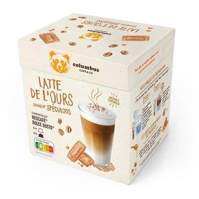 Columbus Café & CO Capsule Spéculos Latte x12, 12 capsules