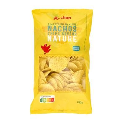 Auchan Chips nachos nature, 200g
