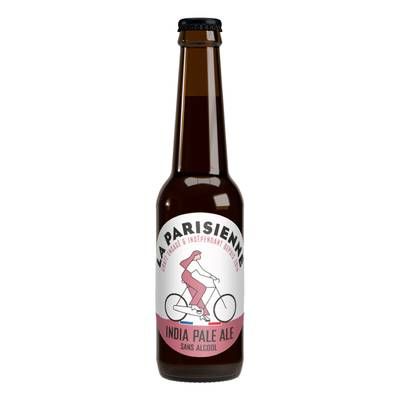 La Parisienne Bière I.P.A sans alcool 0.4% Bio, 33cl