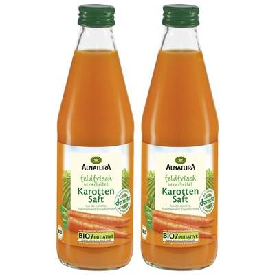 Alnatura Jus de carotte bio, Lot de 2x33cl
