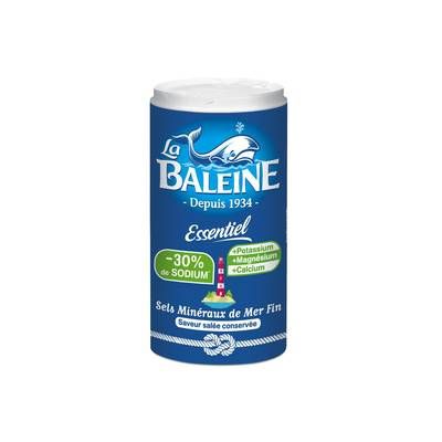 La Baleine Sel fin -30% sodium, 350g