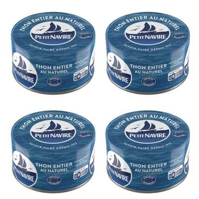 Petit Navire Thon entier au naturel Albacore, Lot de 2 - 2x93g