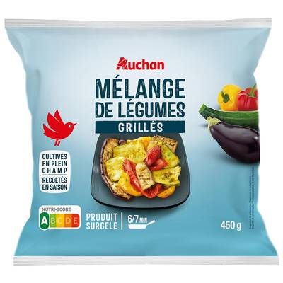Auchan Mélange de légumes grillés, 450g