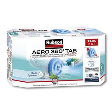Rubson Absorbeur d'humidité- Recharge aéro 360 nature experience source de fraîcheur