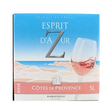Côtes de Provence rosé AOP Les Celliers du Sud 12.5°, Bag in box 5L