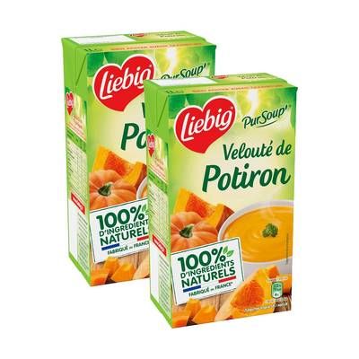 Liebig Soupe Velouté de Potiron, Lot de 2x1L