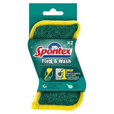 Spontex Eponges Flesh & Wash, 2 éponges