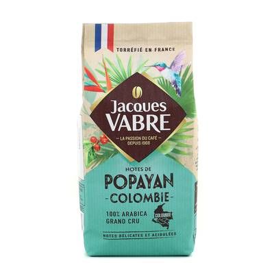Jacques Vabre Café Moulu notes de Popayan Colombie 100% pur arabica, 250g