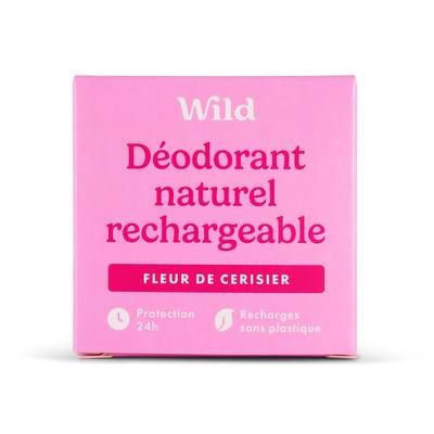 Wild Recharge Déodorant Fleur de Cerisier, 40g
