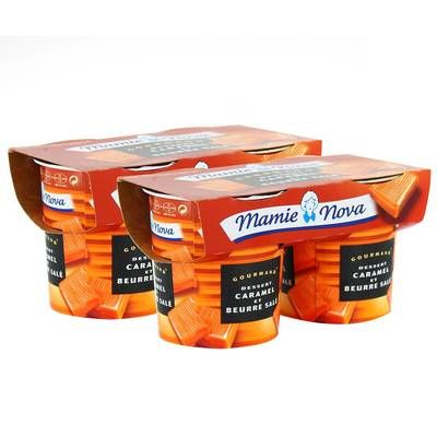 Mamie Nova Gourmand caramel et beurre salé, Lot de 2 - 2x150g