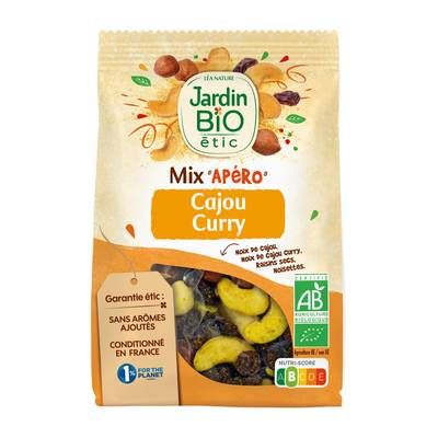 Jardin Bio Etic Mix Apero Noix de Cajou Curry Bio, 130g