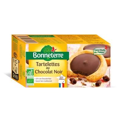 Bonneterre Tartelettes au chocolat noir bio, 125g