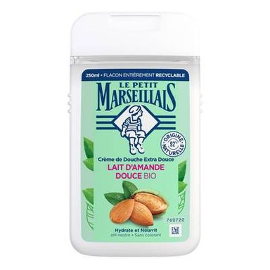 Le Petit Marseillais Crème de Douche Extra Douce Lait D'Amande Douce BIO, 250ml