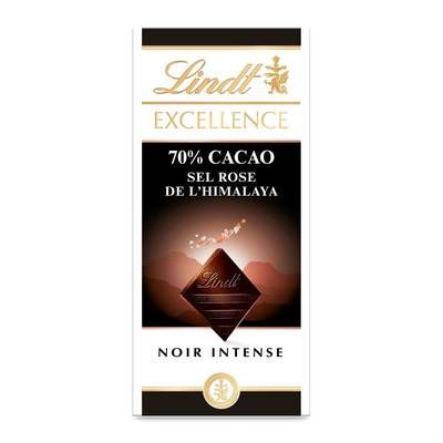 Lindt TABLETTE EXCELLENCE 70% SEL D'HIMALAYA, 100G
