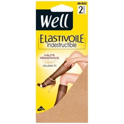 Well Mi-bas Sable T35/41 Elastivoile Indestructible, 2 pièces