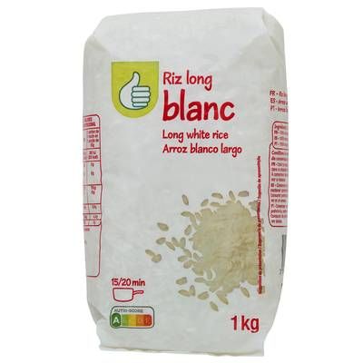 Pouce Riz Long Grain Blanc, 1kg