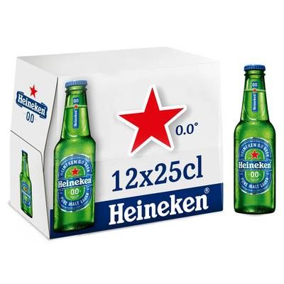 Heineken Bière blonde 0.00°, 12x25cl