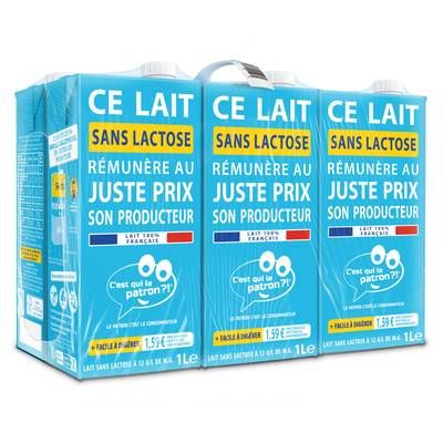 C'est qui le Patron Lait sans Lactose Facile à Digérer, 6x1L