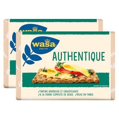 Wasa Tartine Croustillante Authentique, Lot de 2x275g