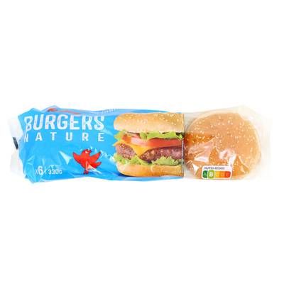 Auchan Pain Burger Classique, 6 buns - 330g
