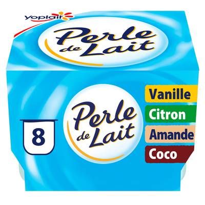 Perle de lait Yaourts aux Fruits Panachés, 8x125g