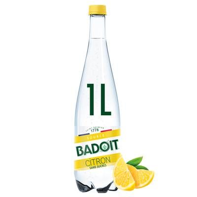 Badoit Eau minérale aux arômes naturels de citron, 1L