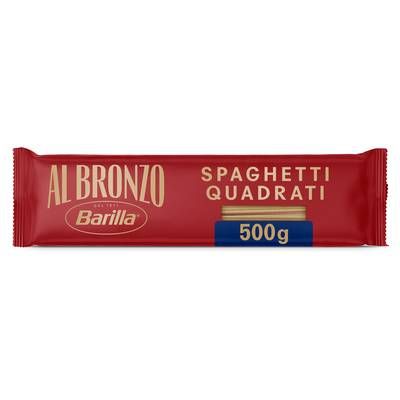 Barilla Al Bronzo Pâtes Spaghetti Quadrati Premium, 500g